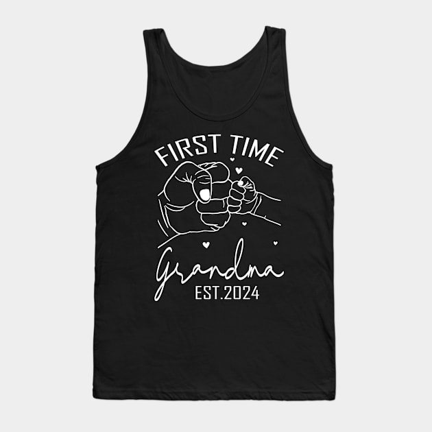 First Time Grandma Est 2024 Tank Top by eyelashget